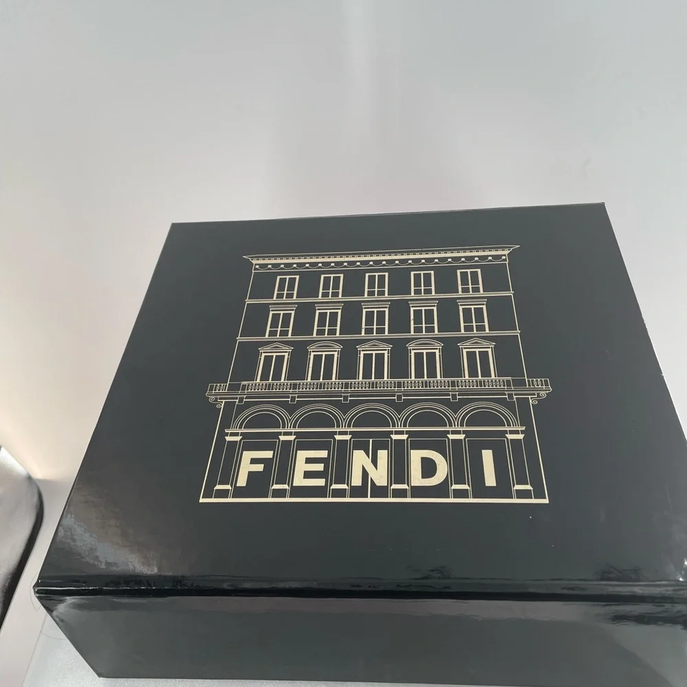 FENDI Zucchino FF Spalmati Mini Mama Forever Baguette Vintage Handbag - Picture 15 of 15